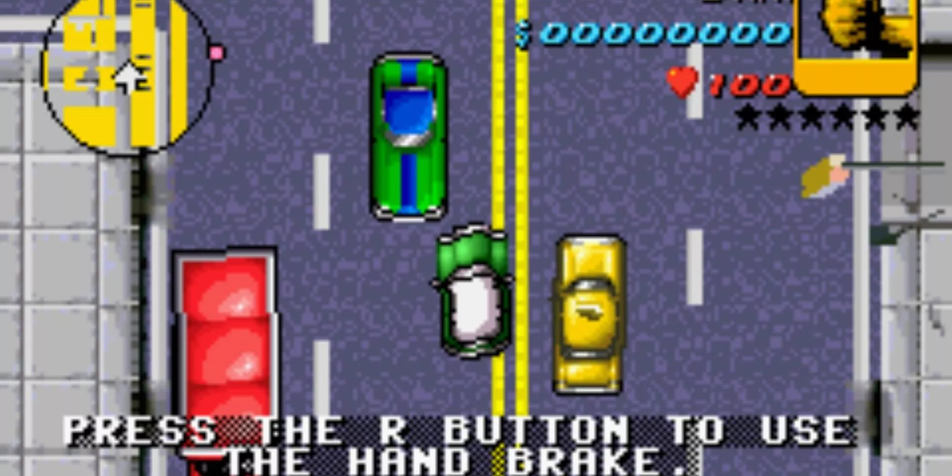 Driving in Grand Theft Auto Advance Cropped