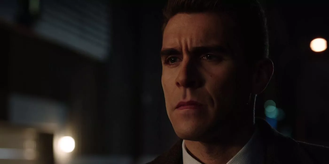 Adrian Chase (Josh Segarra) looking upset in Arrow.