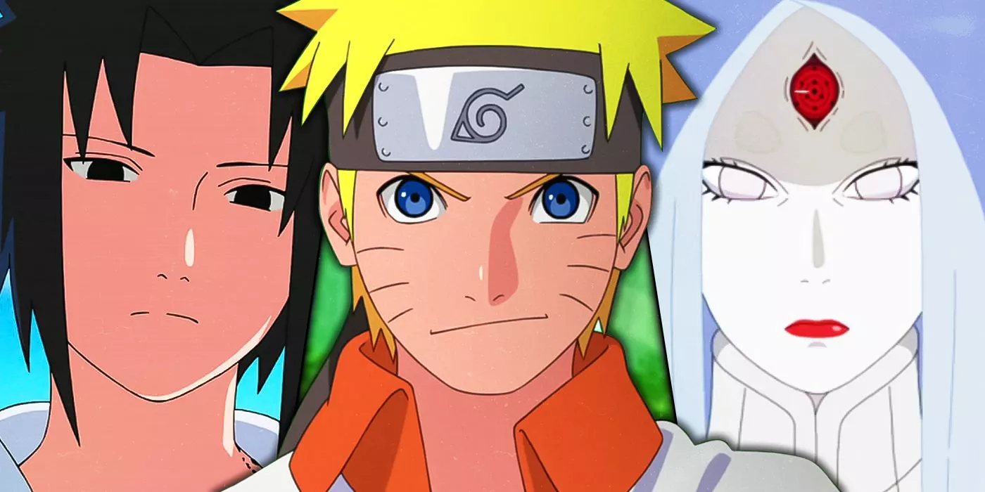 Sasuke, Naruto y Kaguya de Naruto: Shippuden