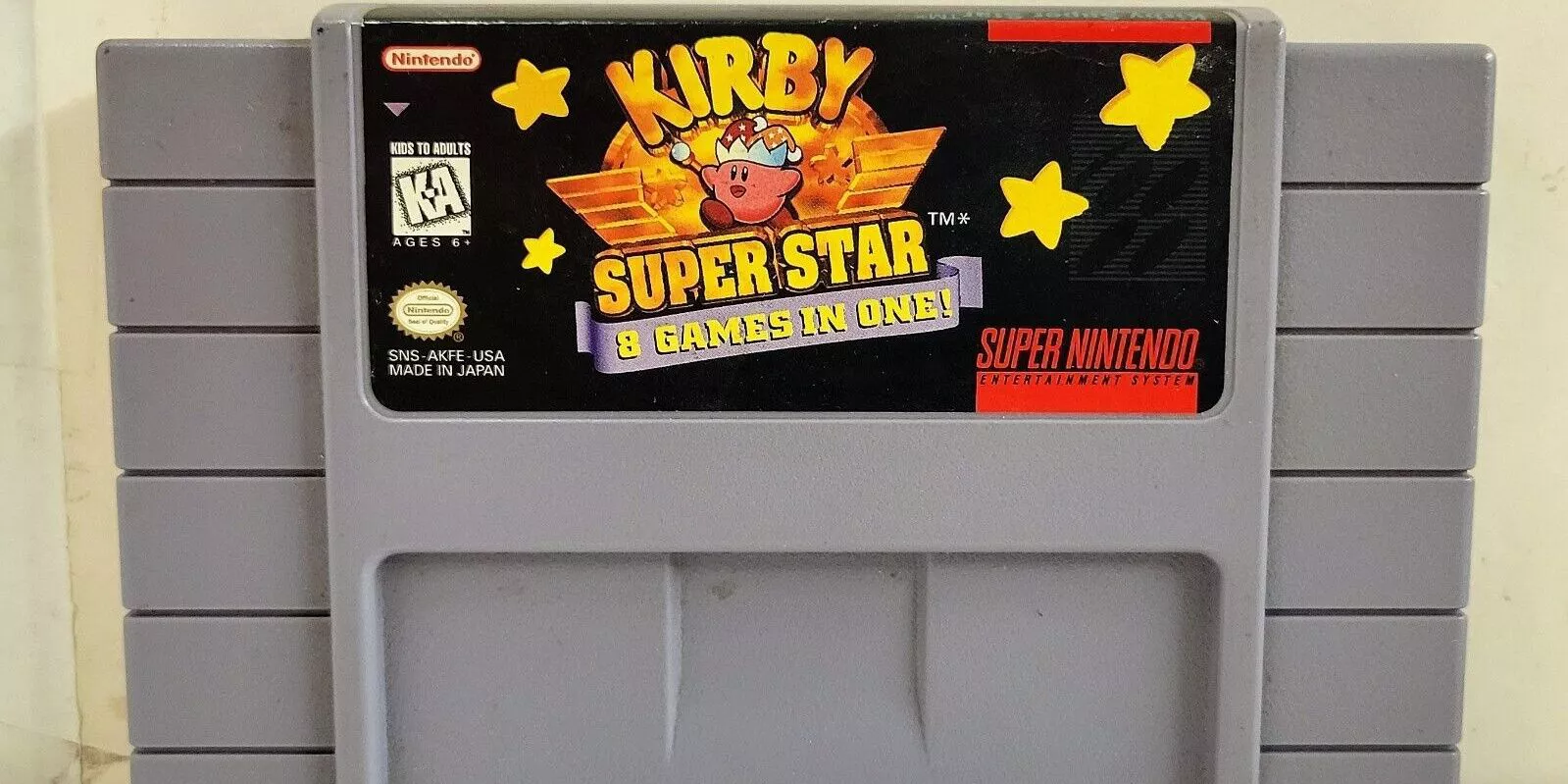 Kirby Super Star SNES Cartridge