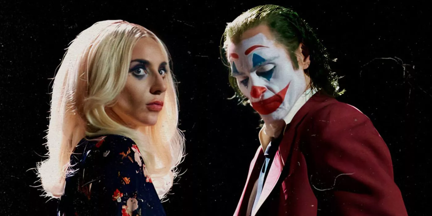 Lady Gaga como Harleen 'Lee' Quinzel y Joaquin Phoenix como Arthur Fleck/Joker en Joker: Folie a Deux.