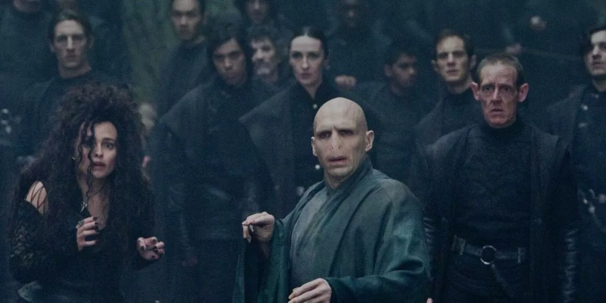 Lord Voldemort, Bellatrix Lestrange and the Death Eaters from Harry Potter