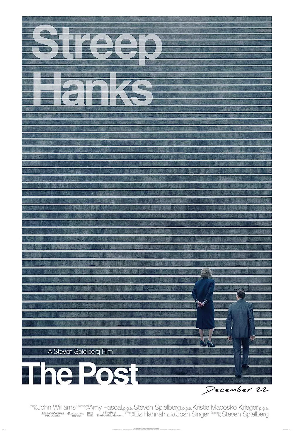 Meryl Streep y Tom Hanks en la poster de The Post