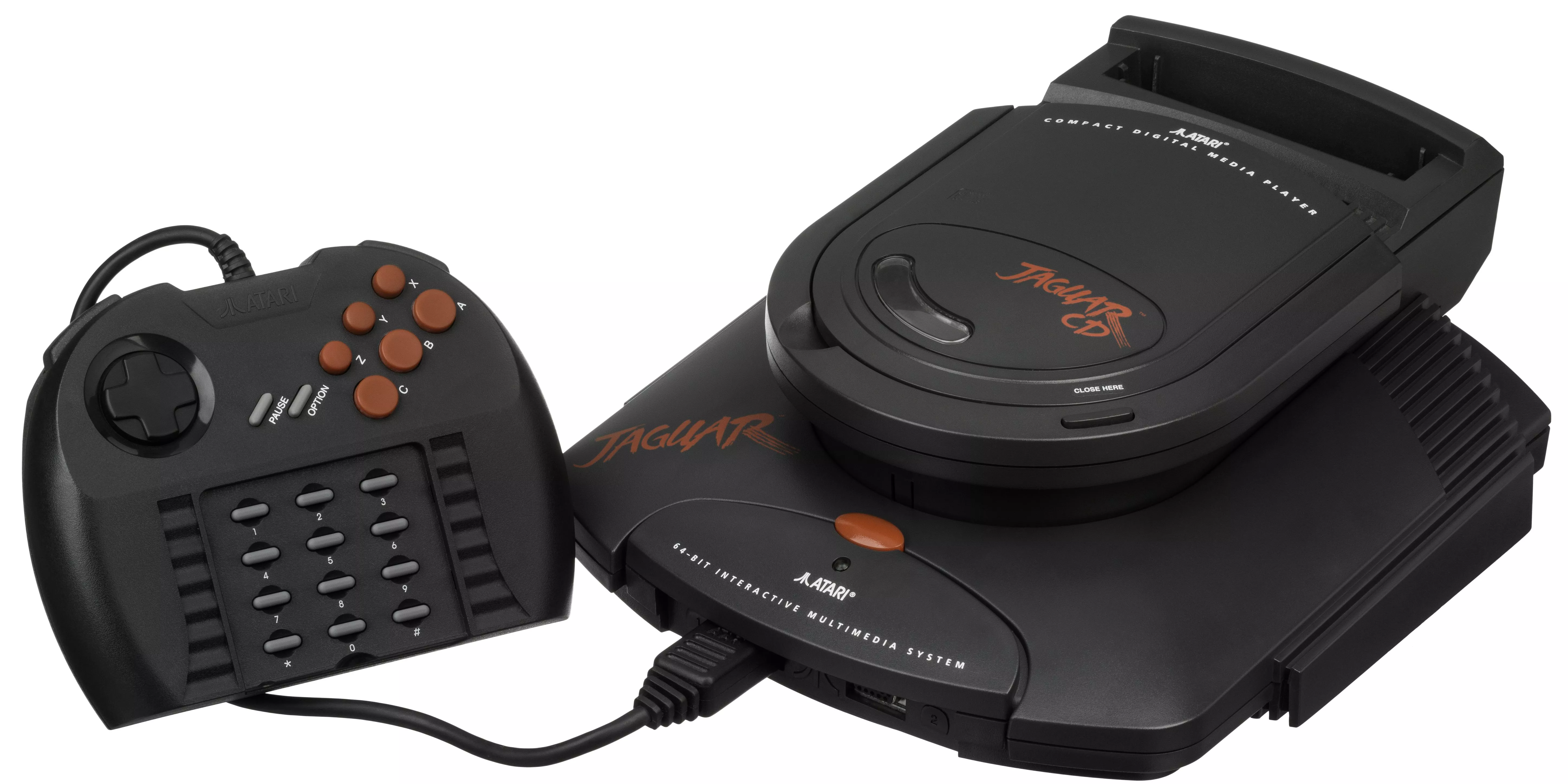 The Atari Jaguar with a CD add-on