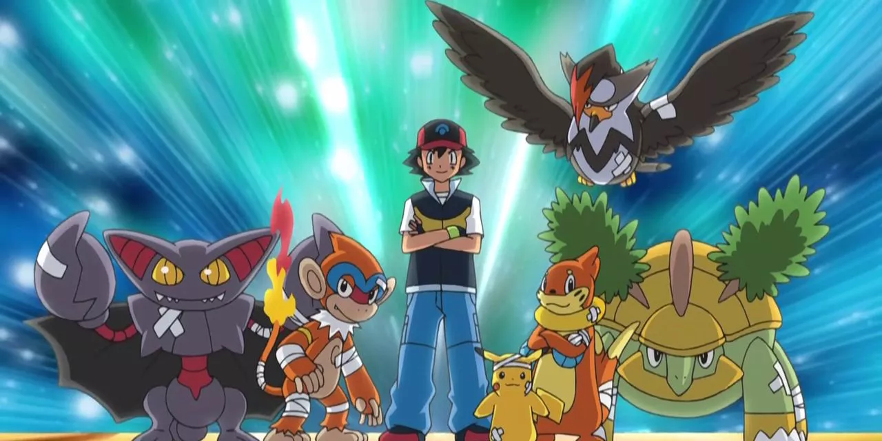 Equipo de Ash en Pokémon Diamond y Pearl