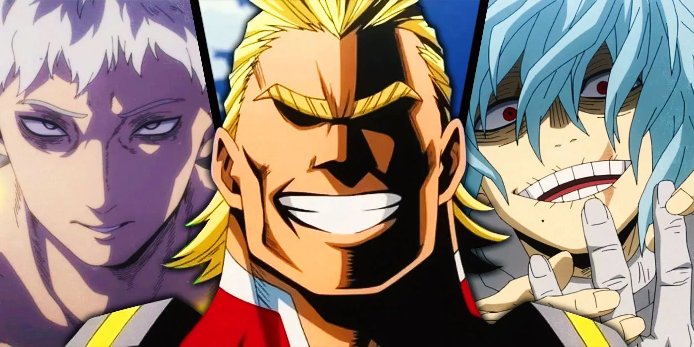 All For One, All Might y Tomura Shigaraki de My Hero Academia