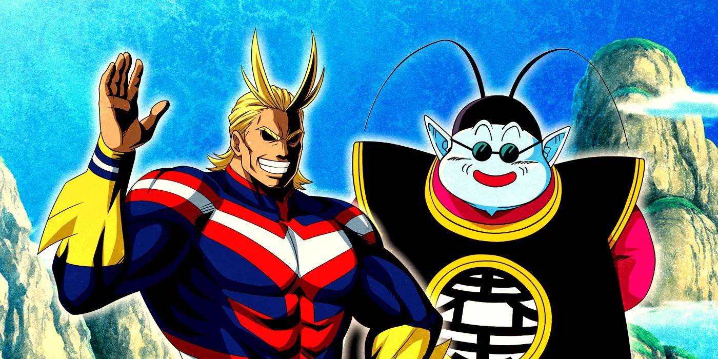 All Might junto a King Kai