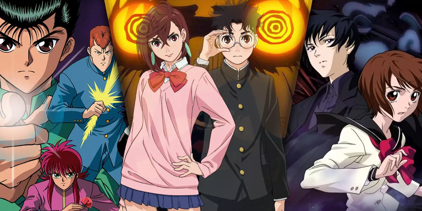 10-Best-Anime-About-Hunting-Ghosts que presenta Dandadan, Ghost Hunt y Yu Yu Hakusho