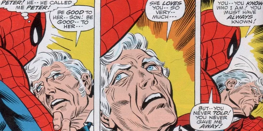 Captain Stacy dies in Spider-Man's arms