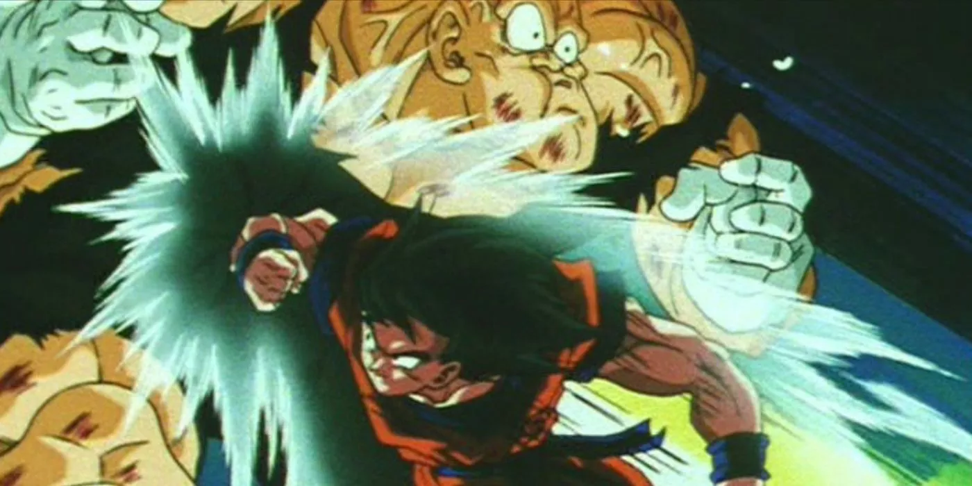 Goku embosca a Recoome en Dragon Ball Z.