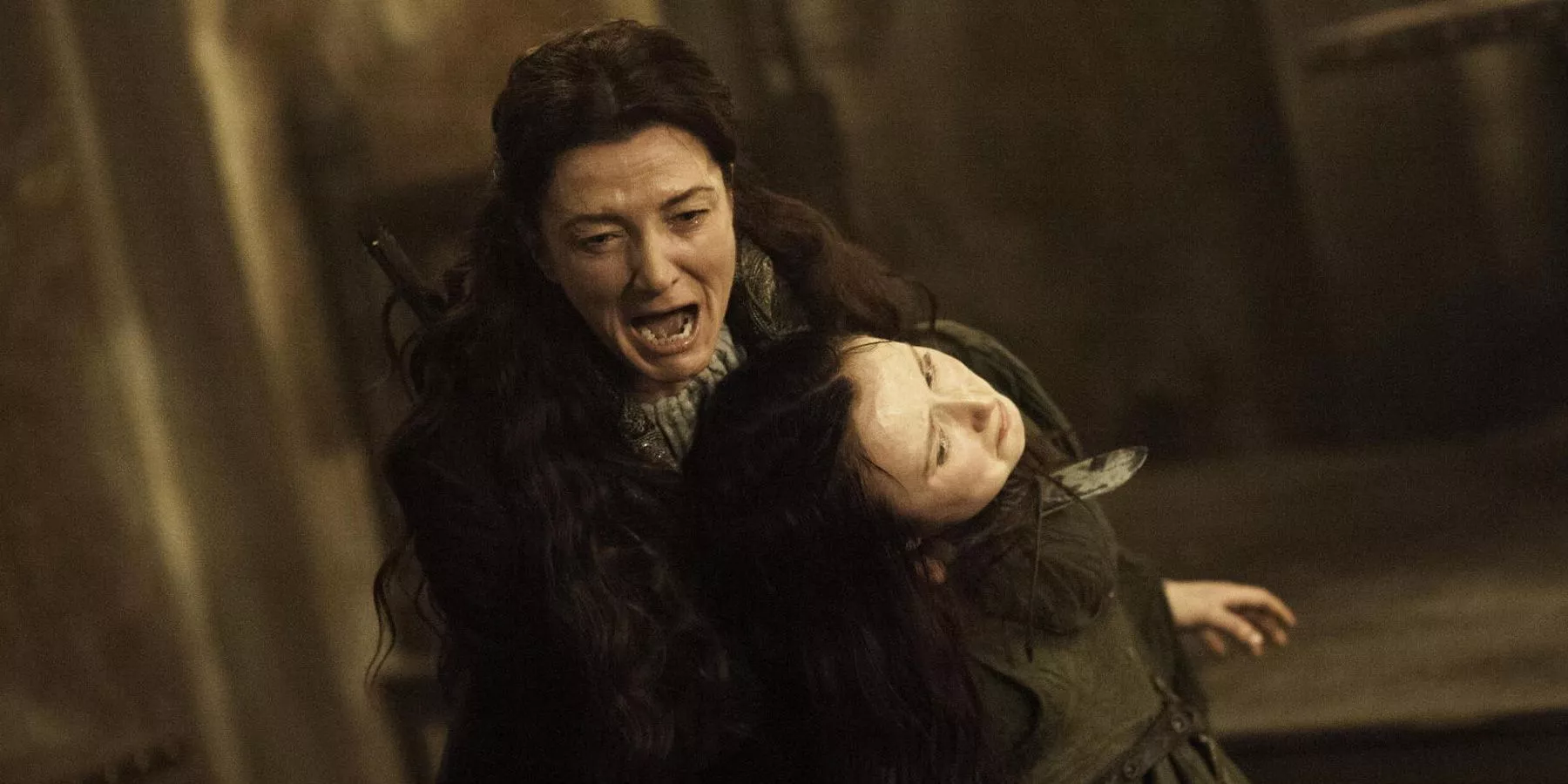 Catelyn Stark screaming at Game of Thrones' Red Wedding