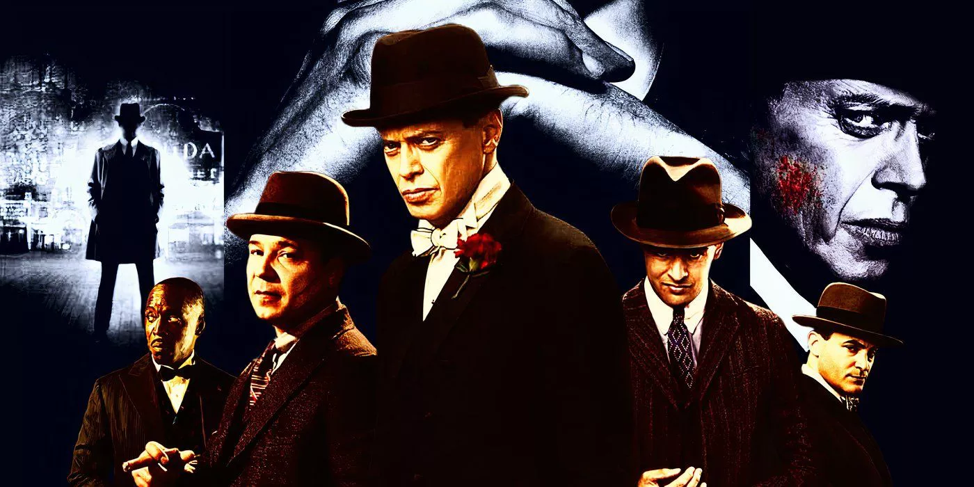 Nucky Thompson, Lucky Luciano, Al Capone, Chalky White y Arnold Rothstein dirigen sus respectivos imperios en Boardwalk Empire