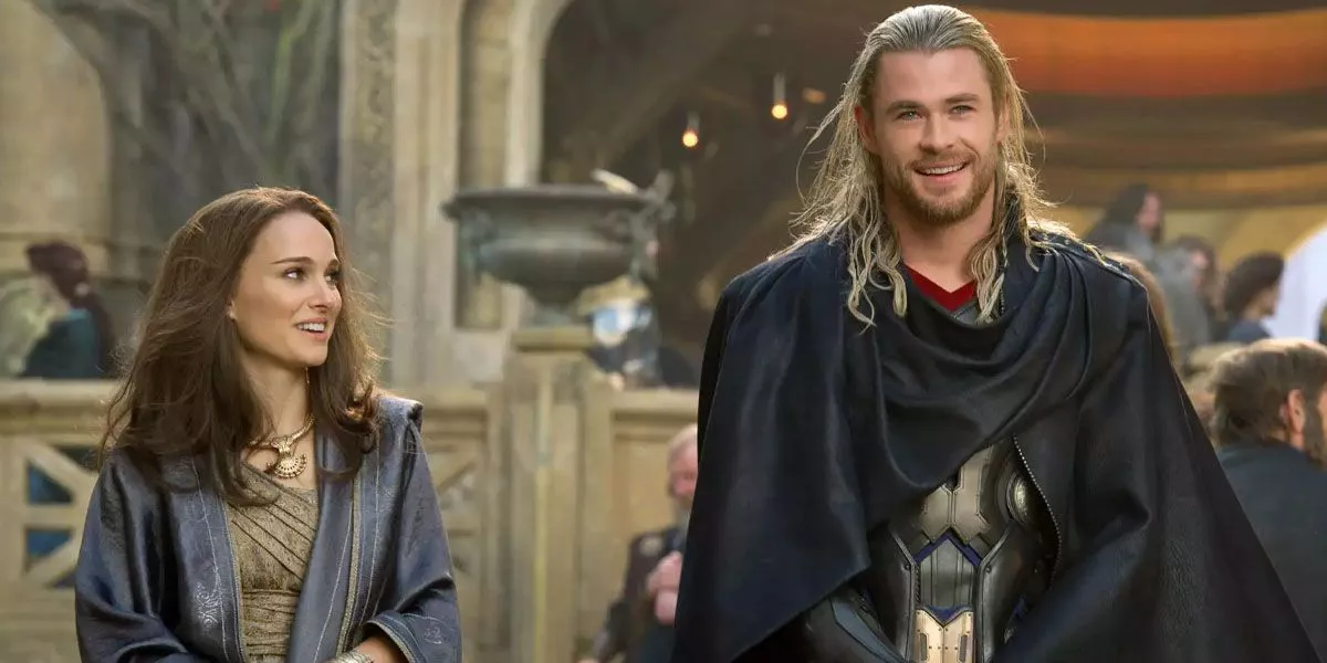 Thor y Jane Foster en Thor: The Dark World