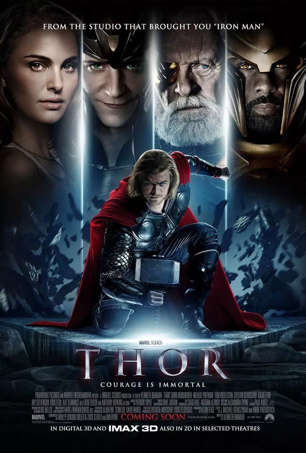 Thor aterriza con Mjolnir en el poster de la película Thor