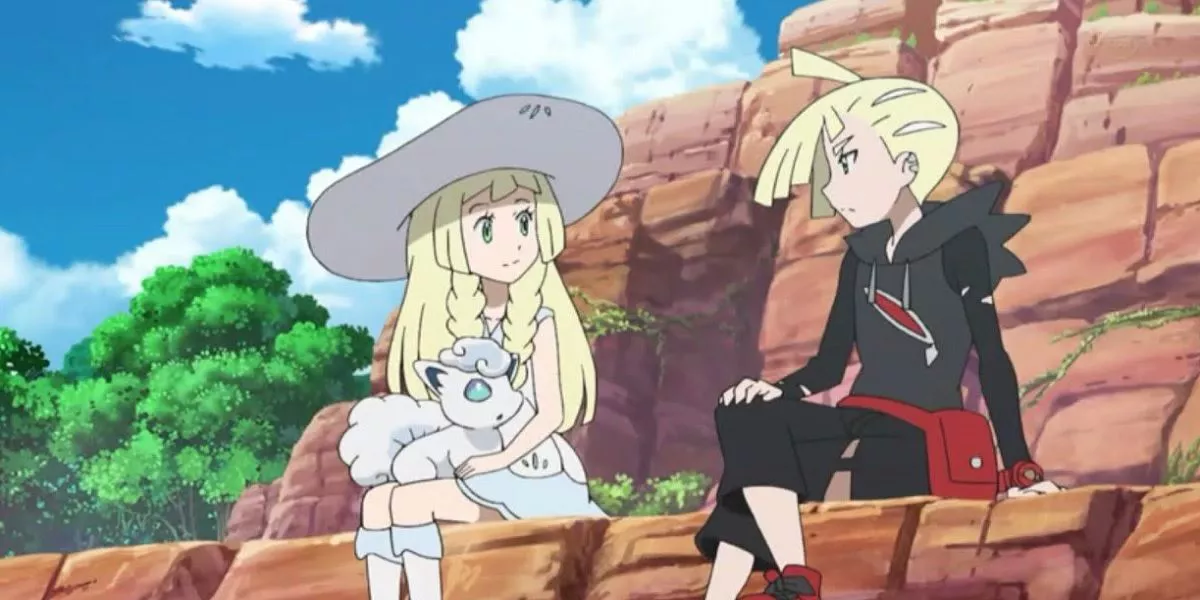 Lillie y Gladion de Pokémon