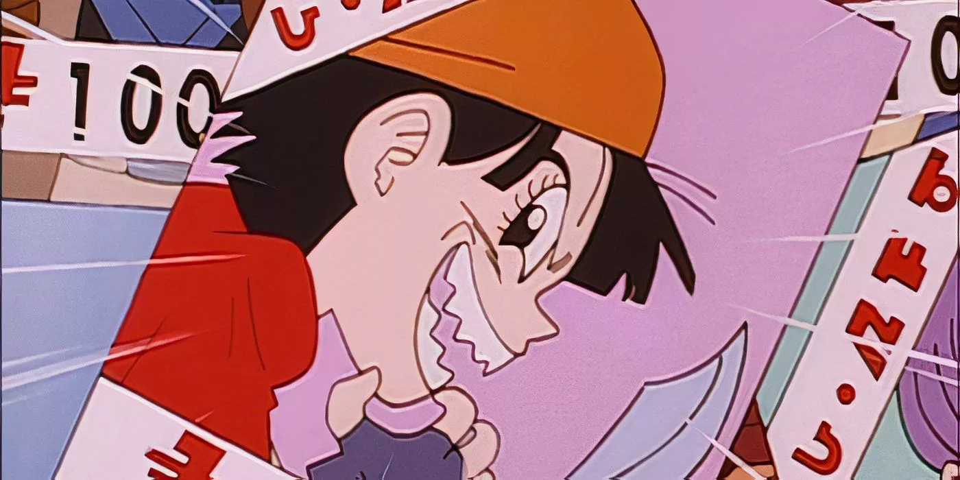 A wanted poster of Pan on Planet Imecka in Dragon Ball GT.