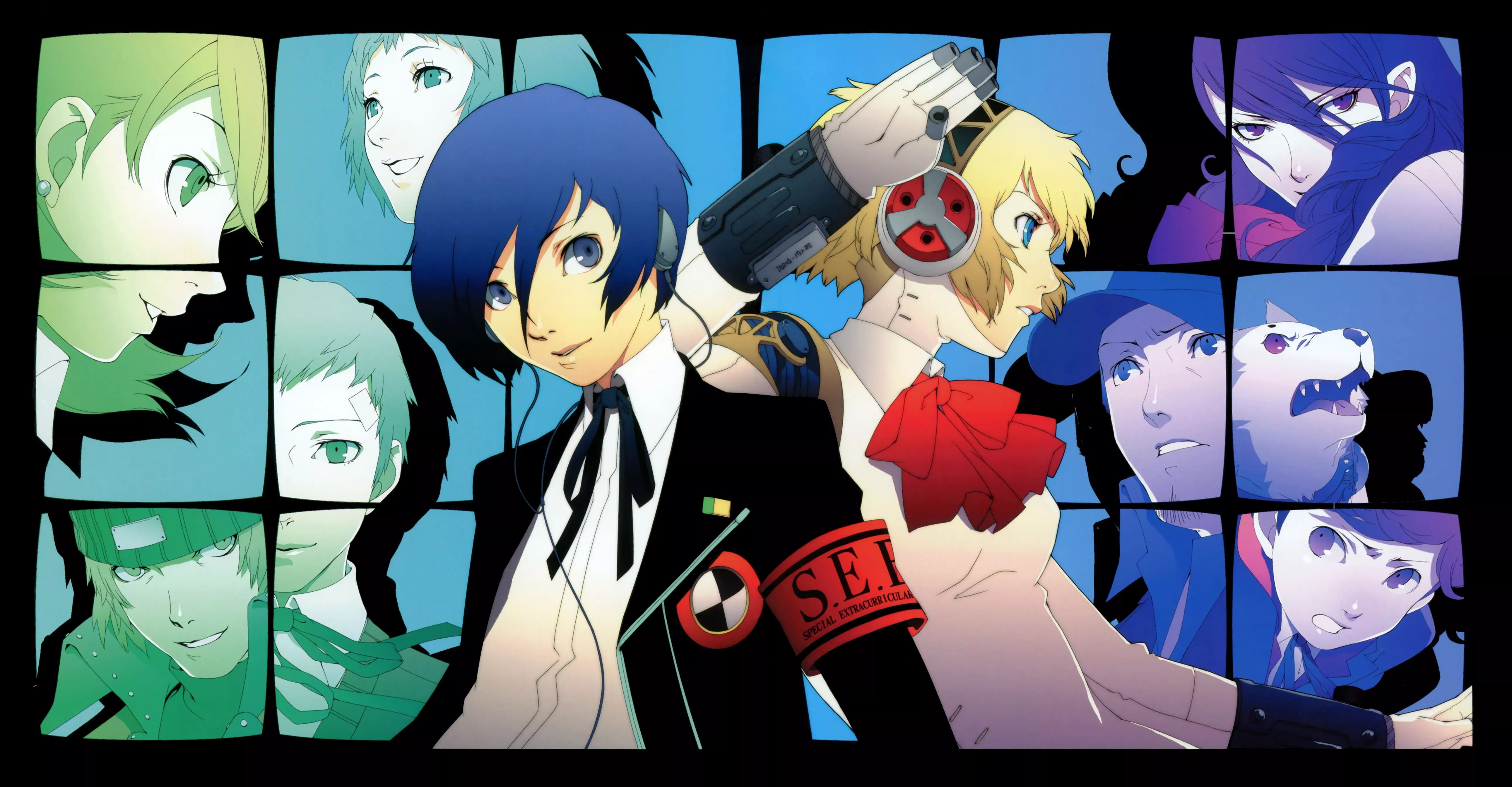 Key art including the main cast of Persona 3.