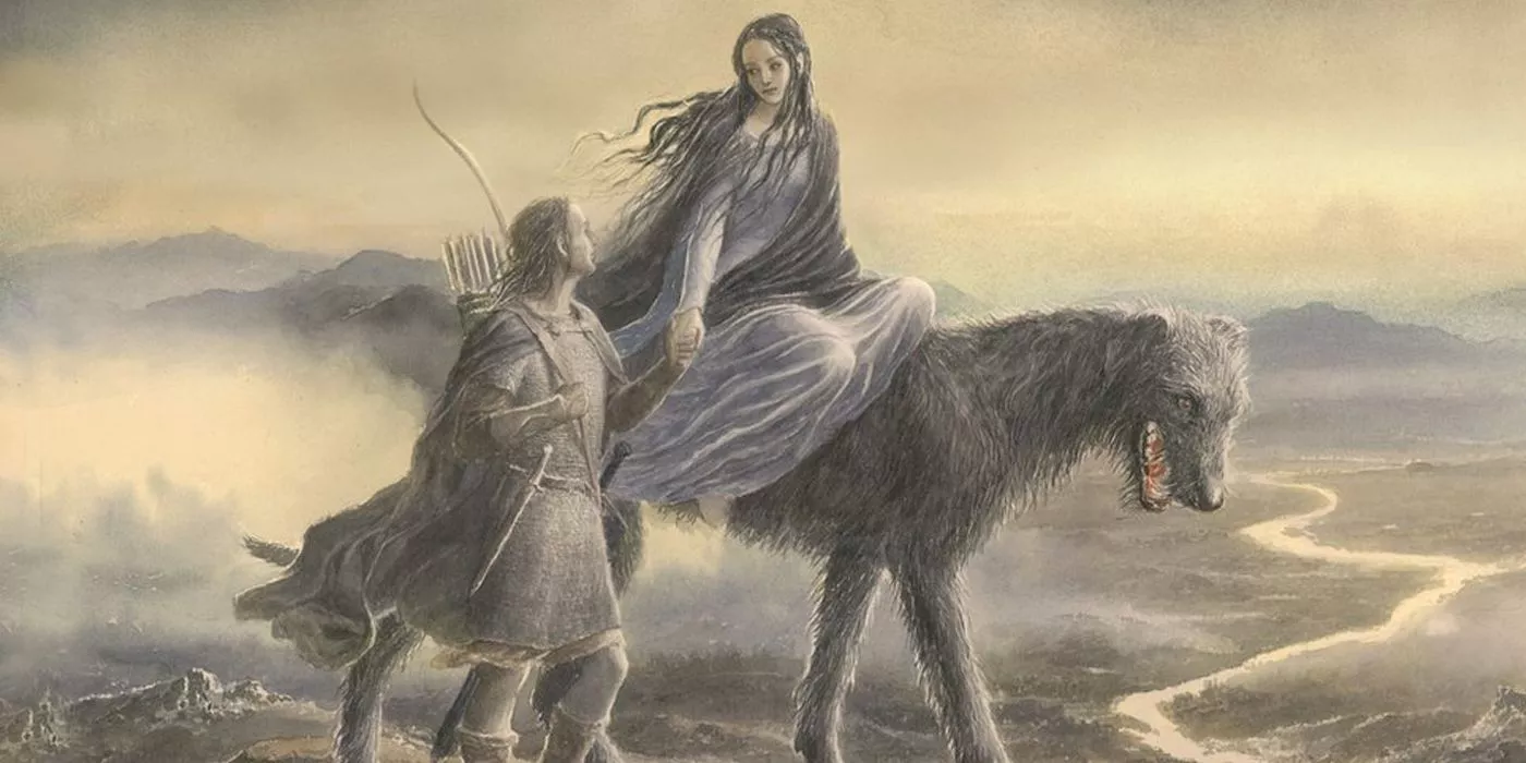 Beren y Luthien viajando juntos durante la Primera Edad de la Tierra Media en El Silmarillion.