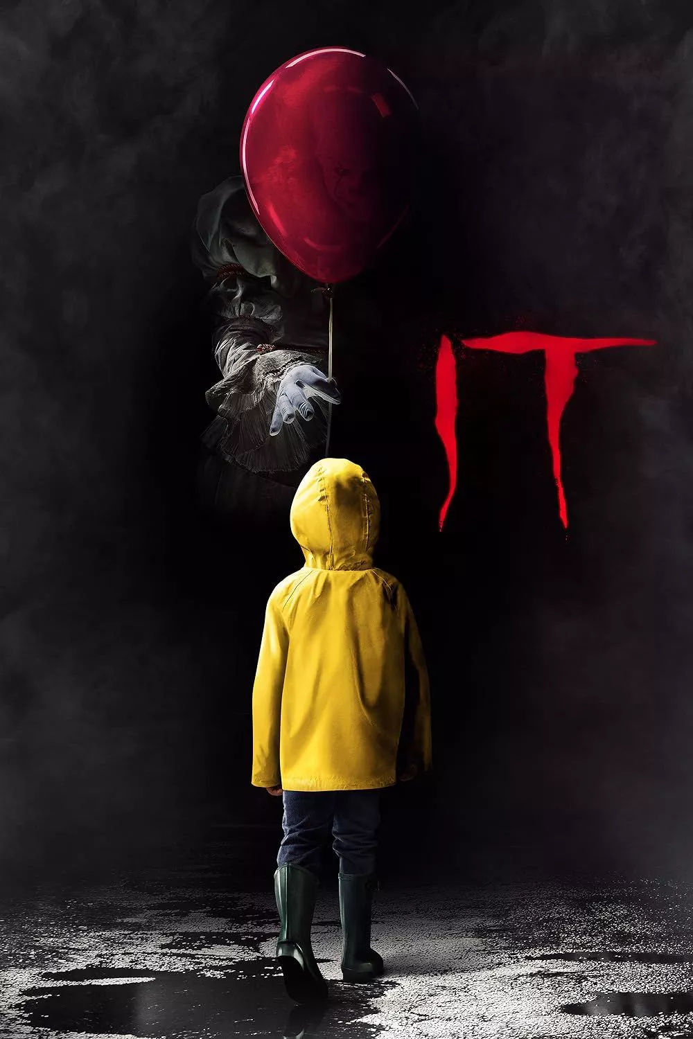 Pennywise offers a balloon to Georgie Denbrough on the poster of It: Chapter One.