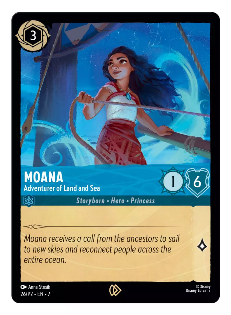 Disney Lorcana & Cineplex Join Forces For A Moana 2 Promo Card