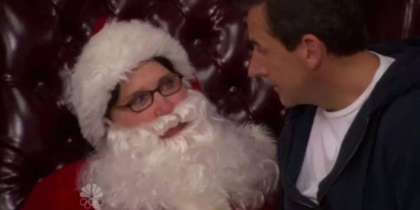 Phyllis dressed as Santa in The Office