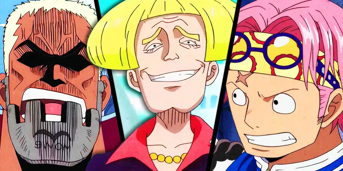 Imágenes de Morgan, Helmeppo y Koby de One Piece