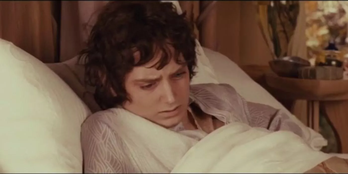 Frodo despertándose en Rivendel en El Señor de los Anillos