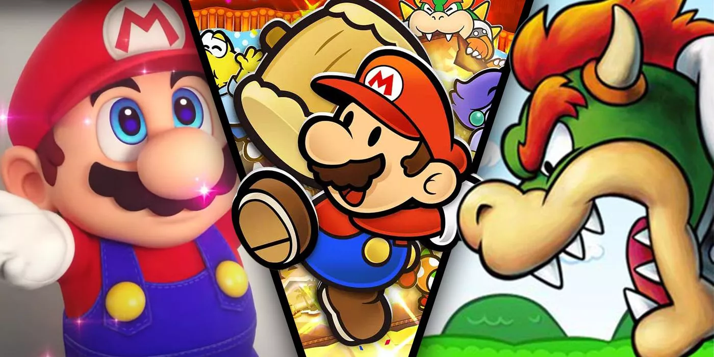 Mario & Luigi: Bowser's Inside Story, Paper Mario, and Super Mario RPG