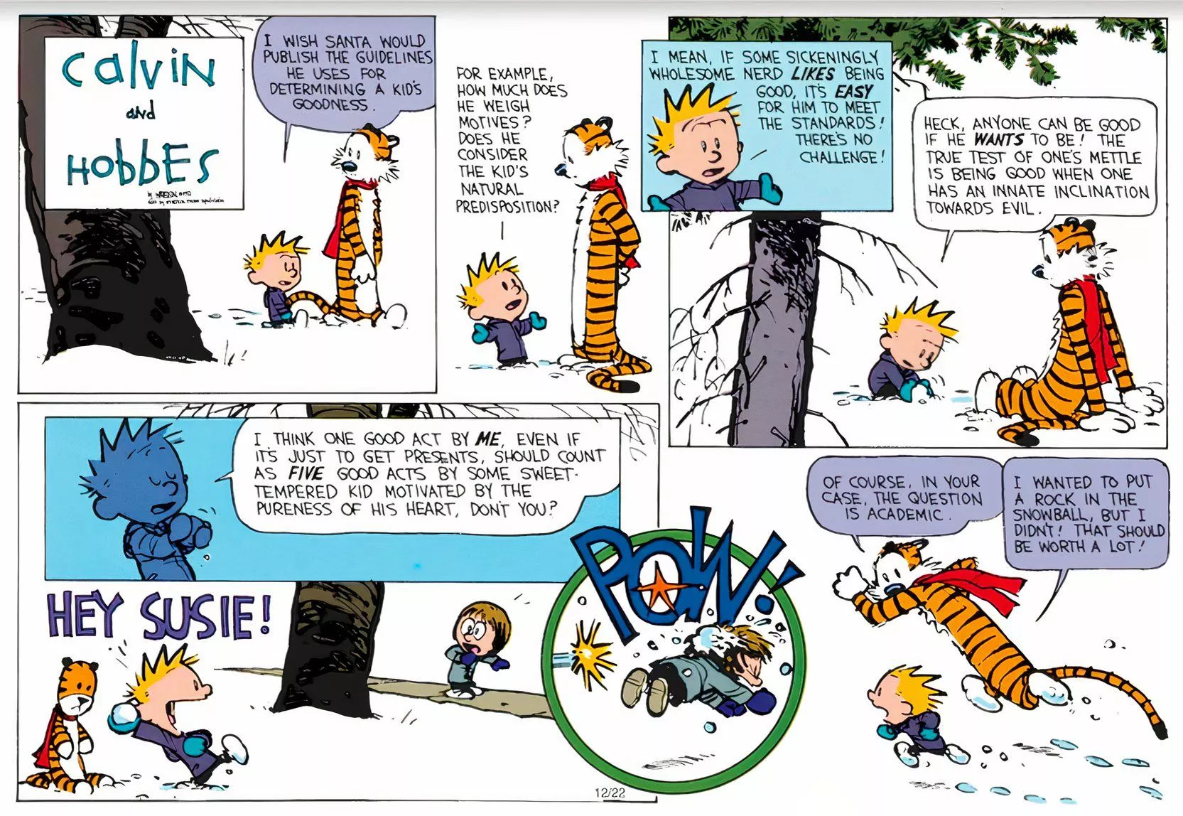 Calvin y Hobbes - Pautas de Santa-1