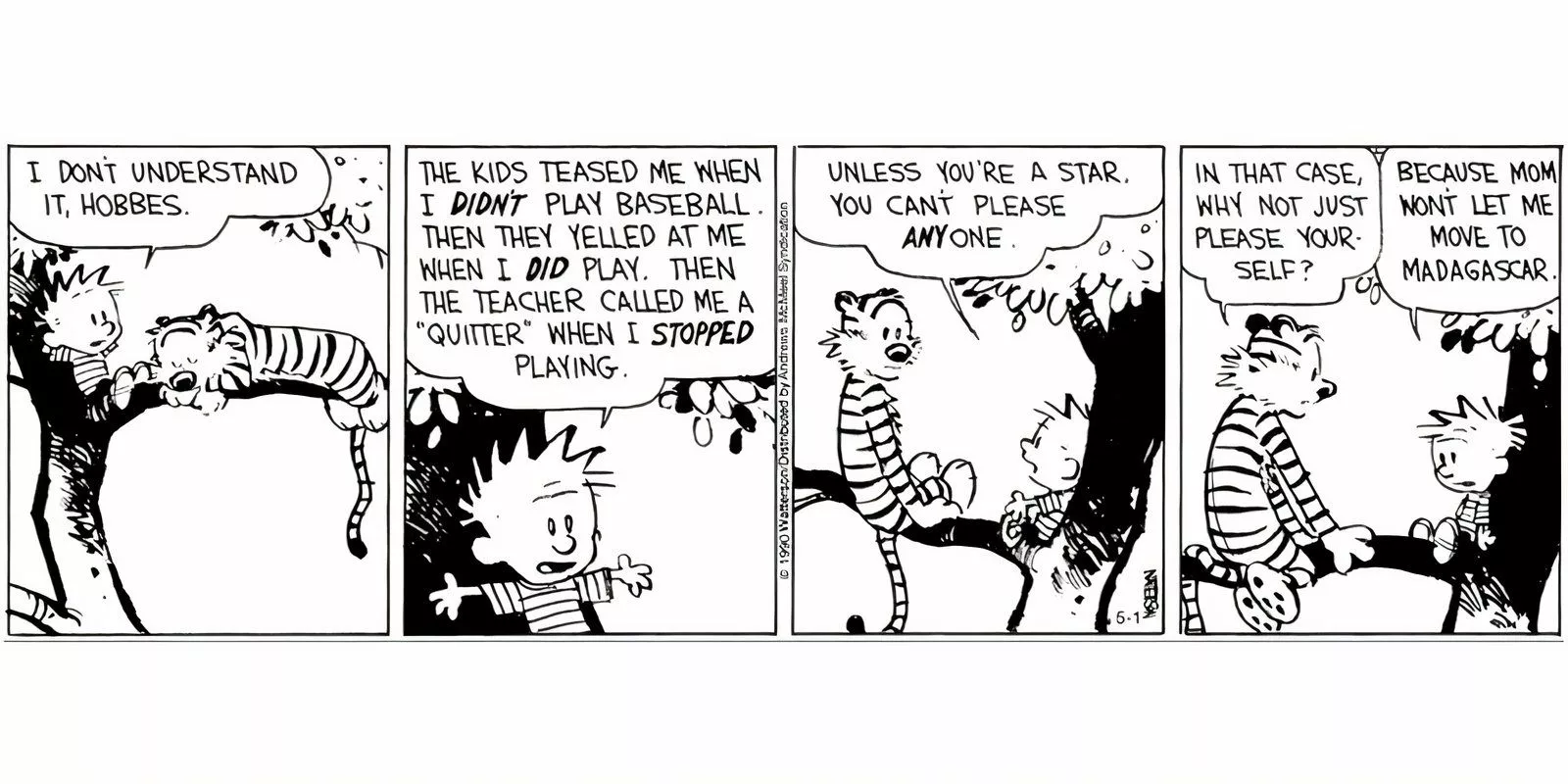 Calvin and Hobbes by Bill Watterson for May 04, 1990