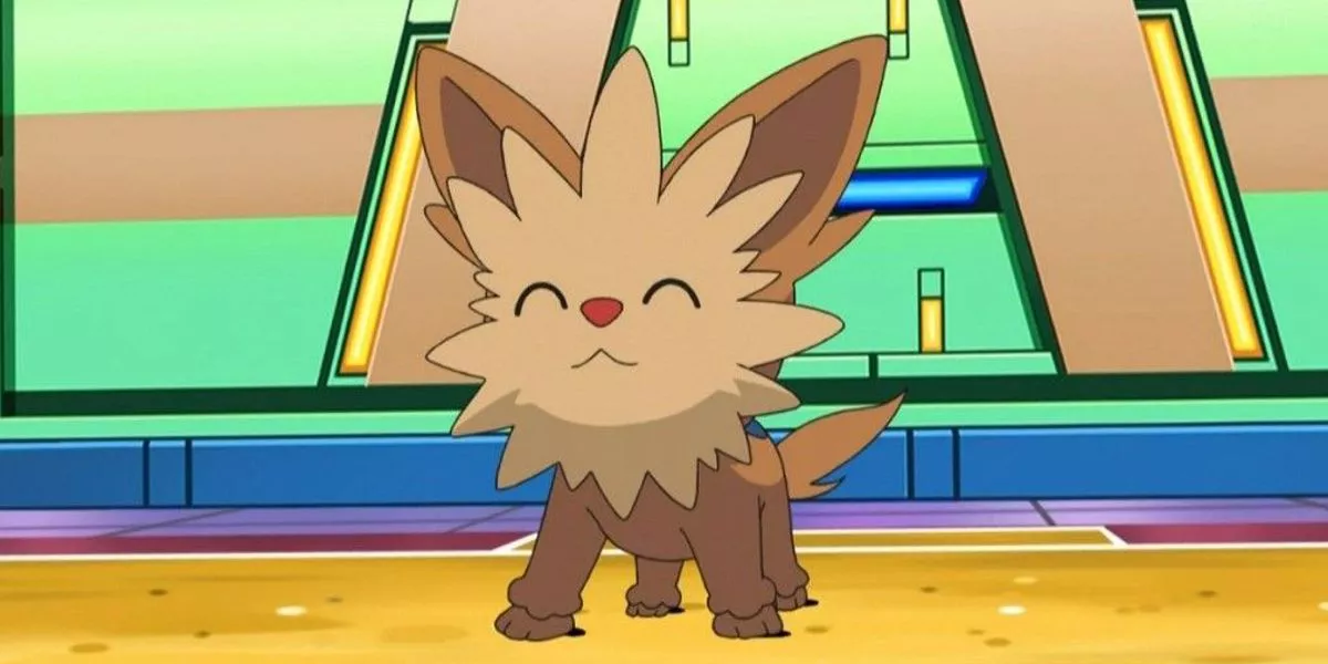 Lillipup smiling in the Pokemon anime