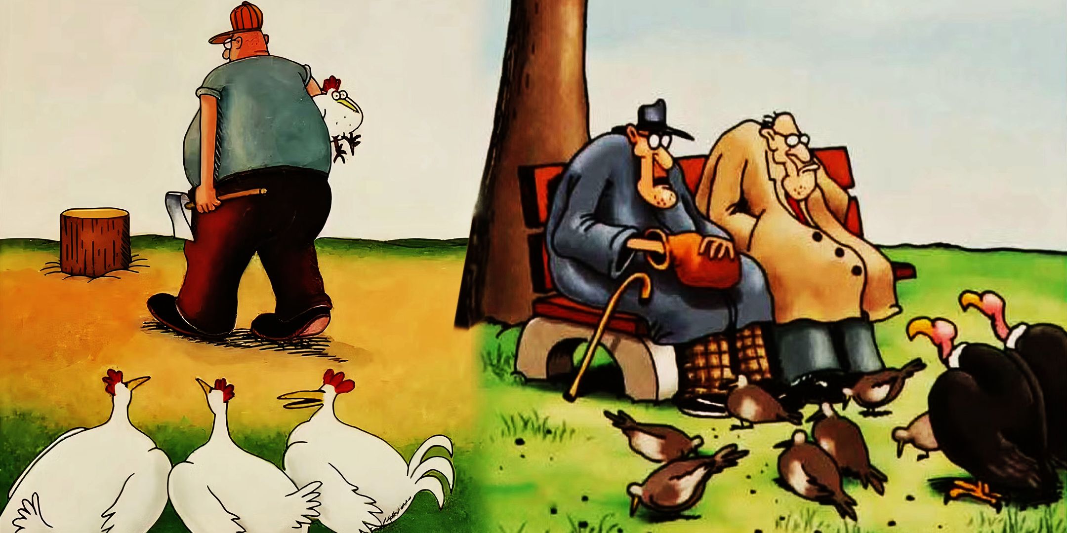 10 cómics extraños de The Far Side sobre humanos y animales